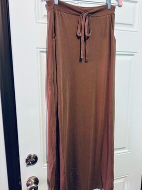 Zenana Dreamer Maxi Skirt - Taupe